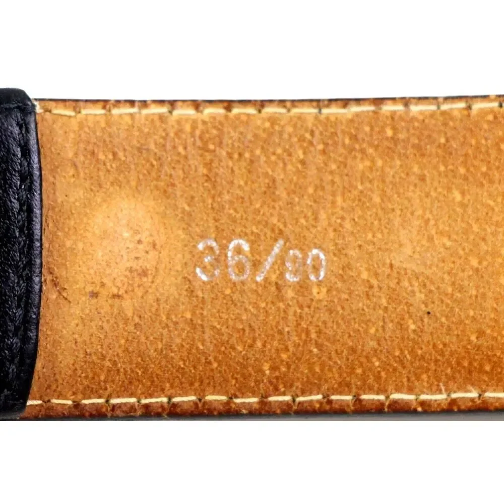 Reed St. James BLACK GENUINE LEATHER 1 1/8